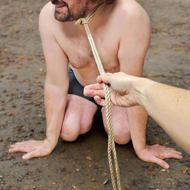 Kubi Shibari 首縛り, dog collar, shibari, rope bondage