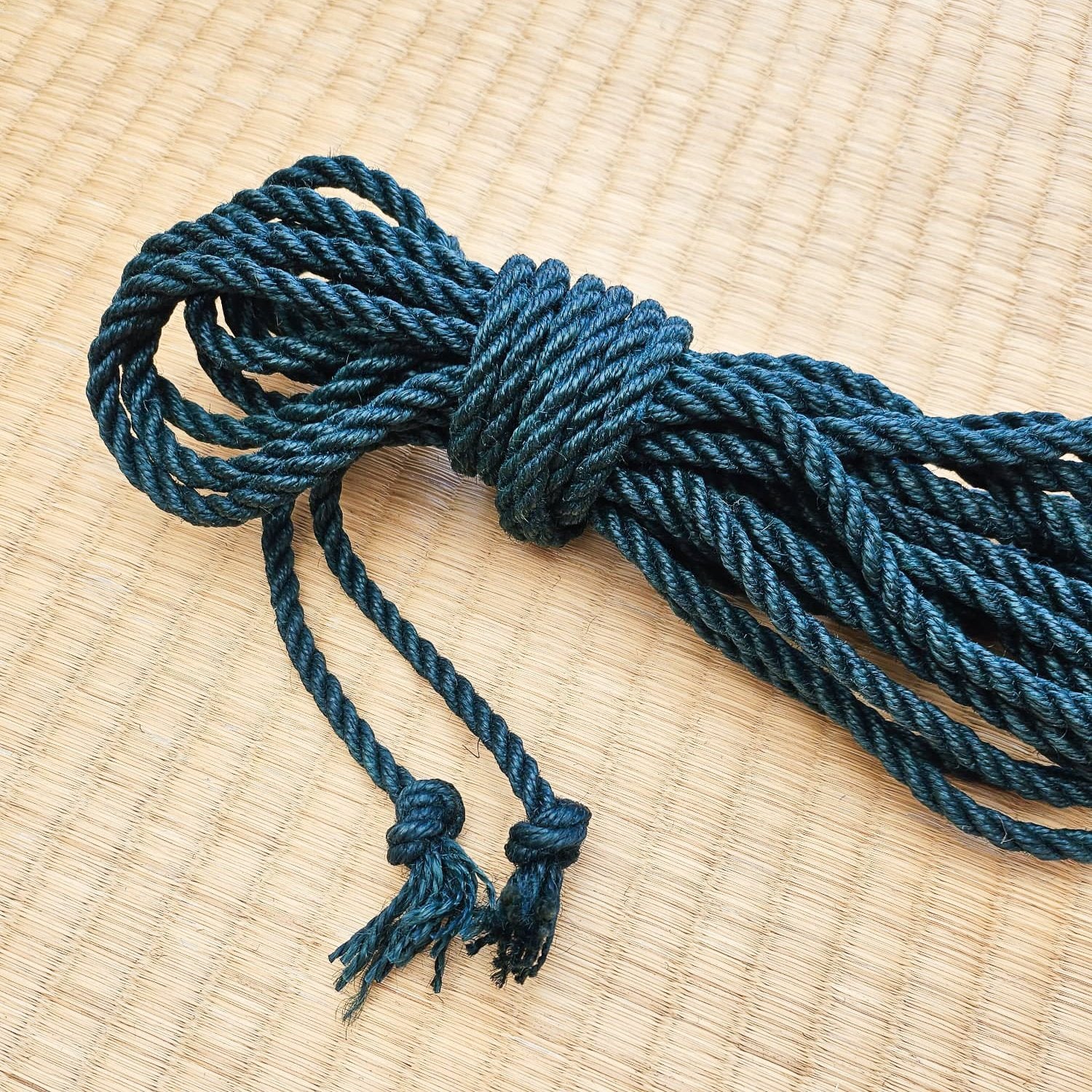 Jute shibari rope : Teal : Reborn Rope