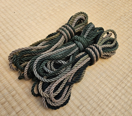 Green Ombre - Jute shibari Rope - RebornRopes