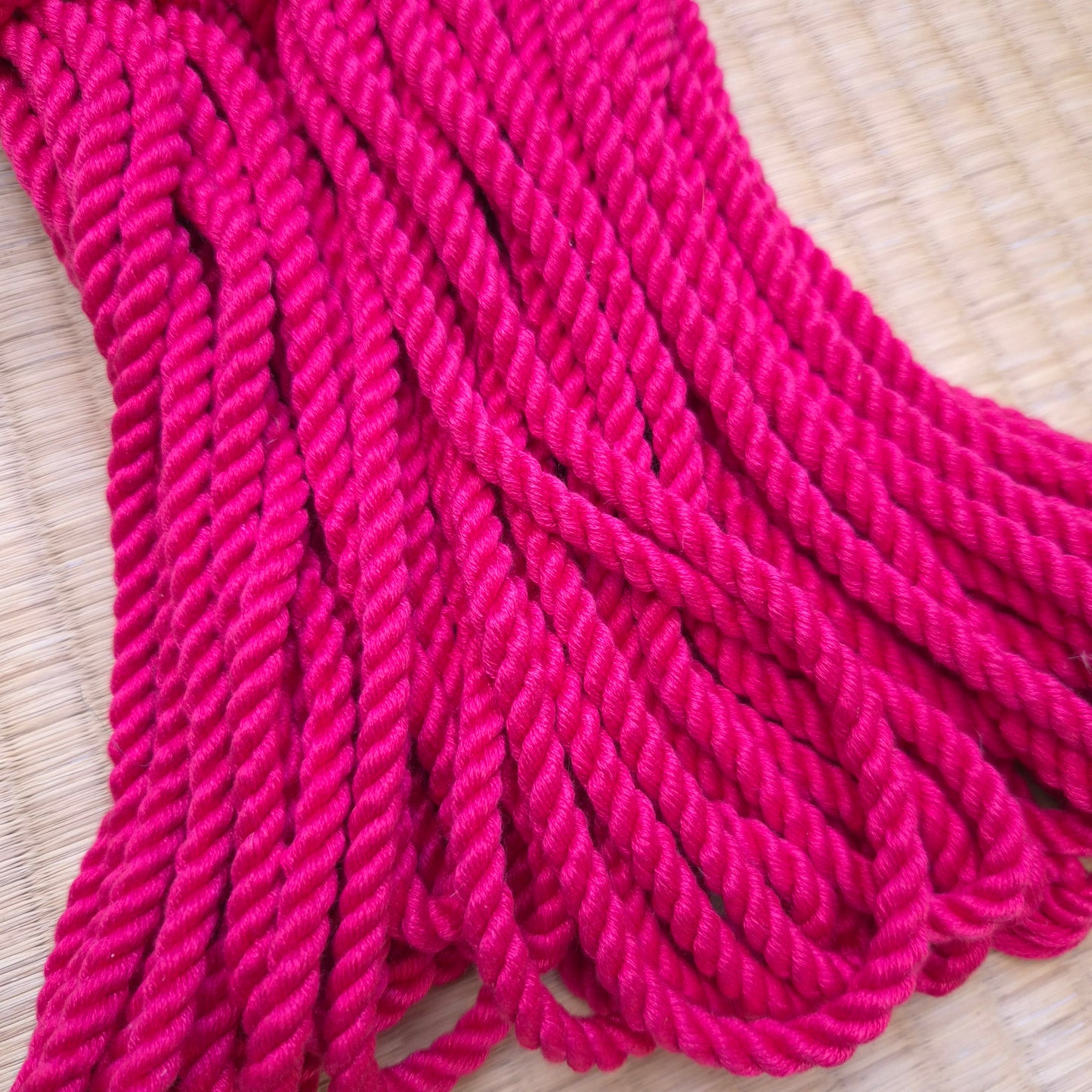 Pure Mulberry Silk Rope. Red
