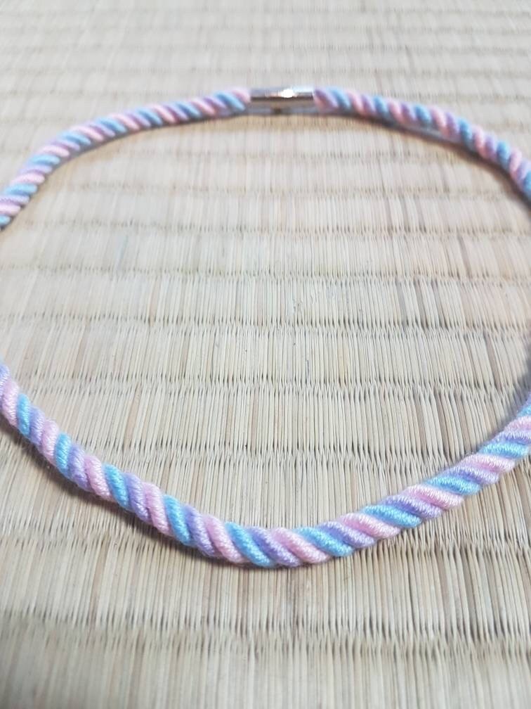 Simple day collar made with bamboo rope