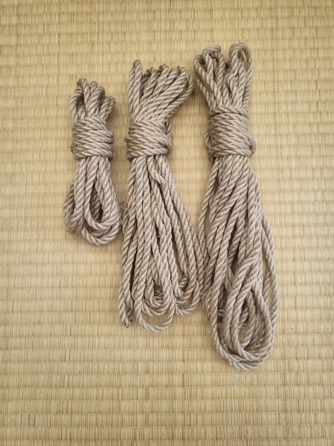 Natural- Fully treated jute shibari rope - RebornRopes