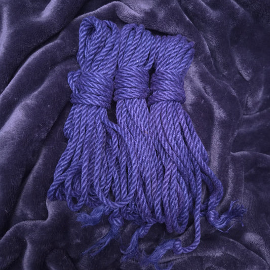 Thin Shibari rope. Special Edition. Blue.