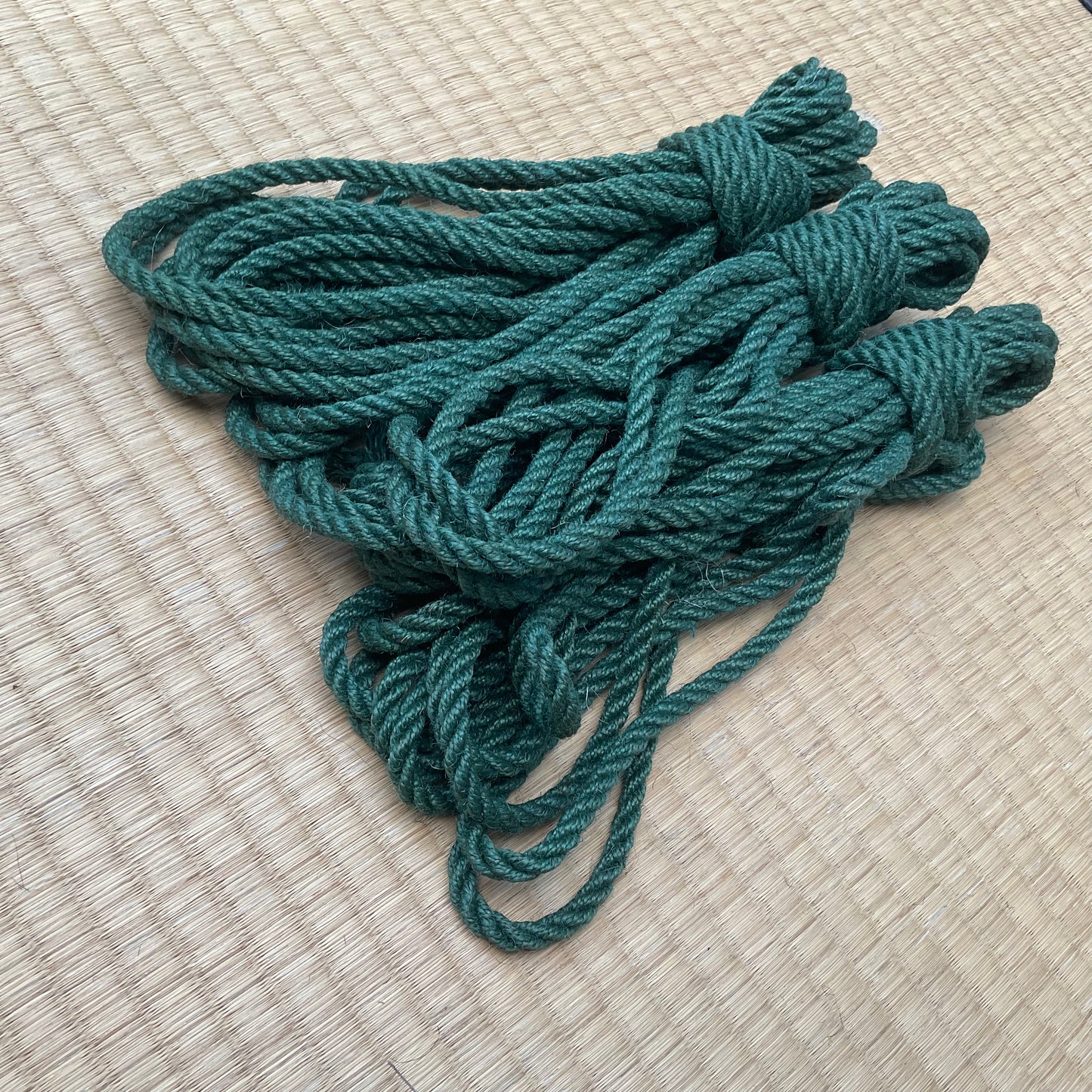 Forest Teal Green Shibari Rope