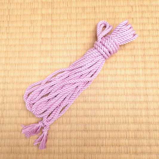 pink silk shibari rope
