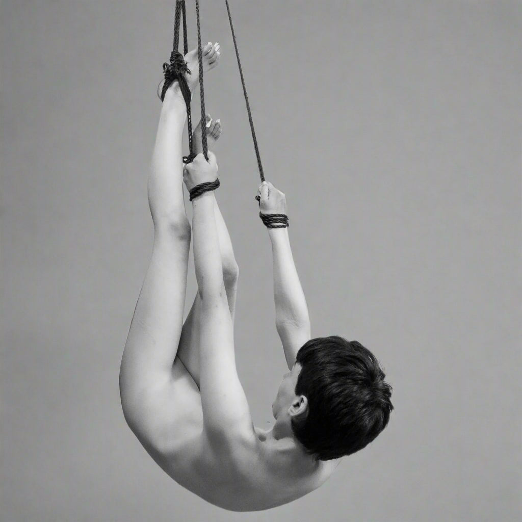 Tanuki Shibari - Racoon Tie - Shibari Position suspension 