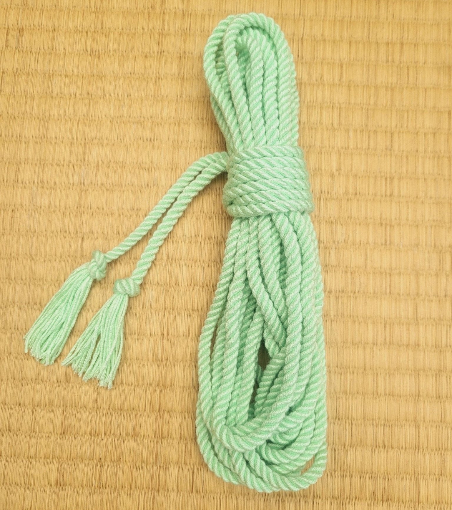 Bamboo ‘Mint’ bondage rope. - RebornRopes