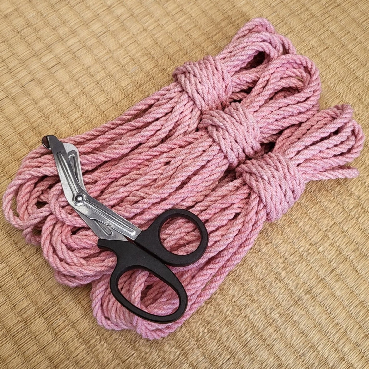 'Blushing Pink' Hemp bondage rope. - RebornRopes