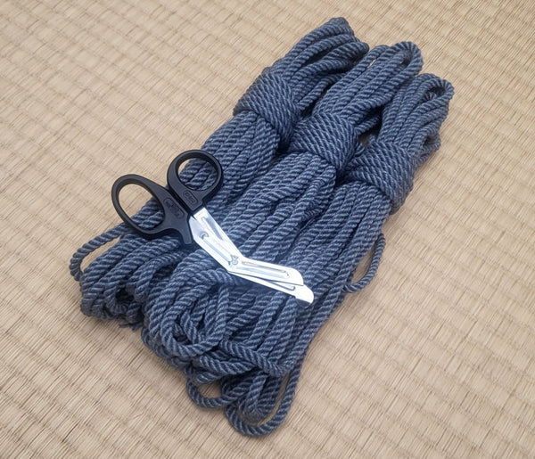 Cloud Grey Bamboo Bondage Rope.