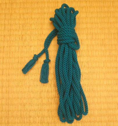 "Cyan" bamboo bondage rope - RebornRopes