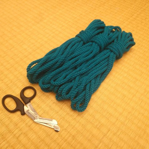 "Cyan" bamboo bondage rope - RebornRopes