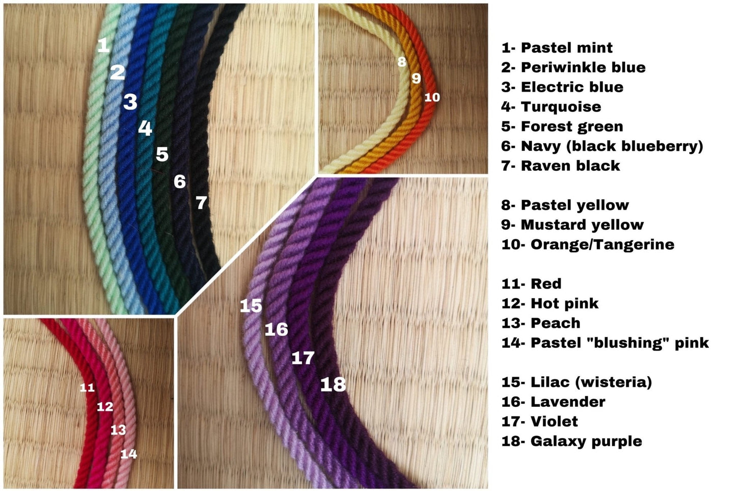 Double coin collar necklace made with bamboo rope - RebornRopes