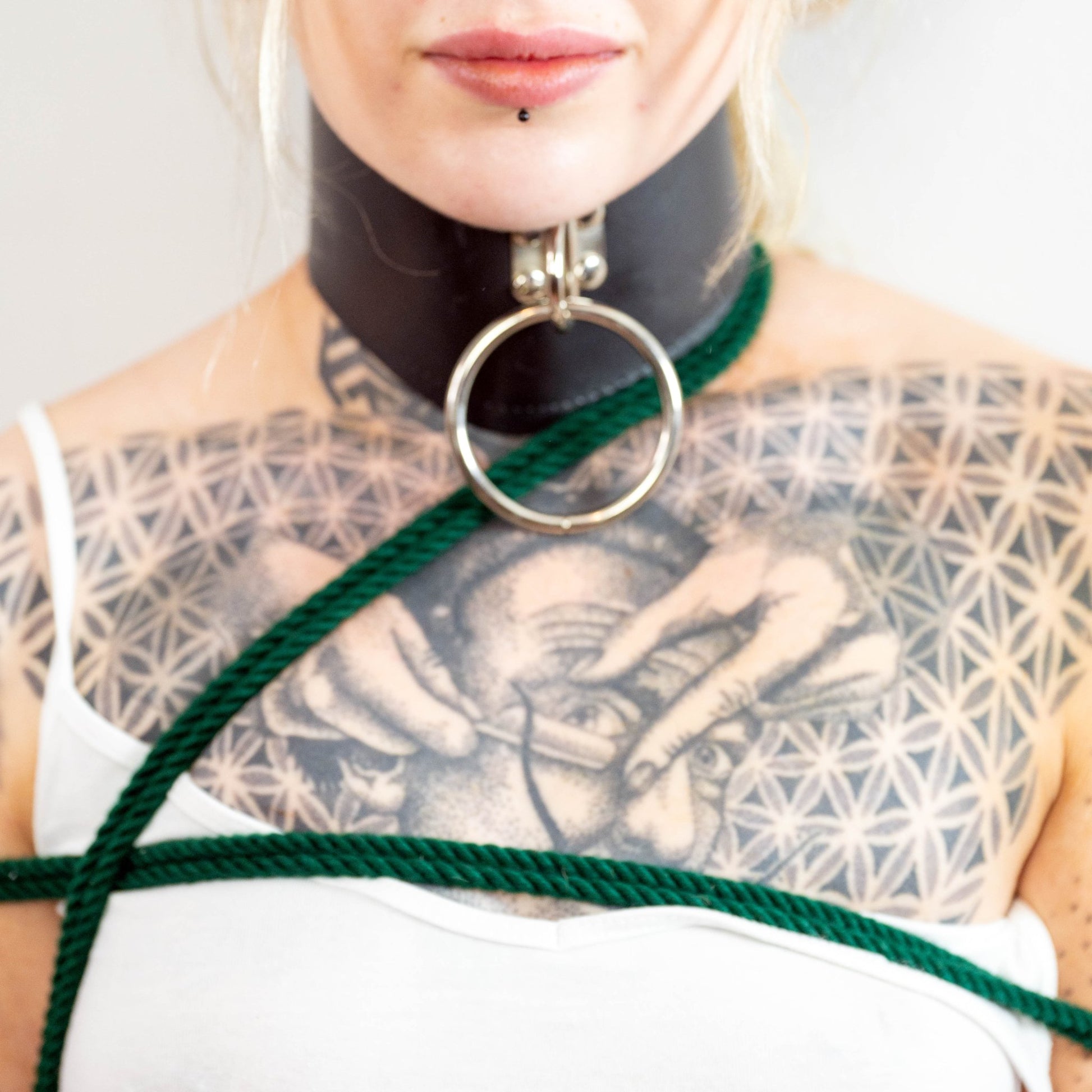 Forest Green Bondage Rope made from Bamboo - RebornRopes