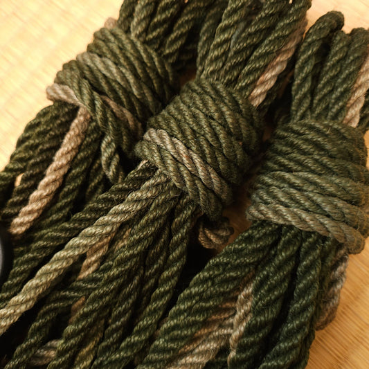 Forest Ombre - Jute shibari Rope - RebornRopes