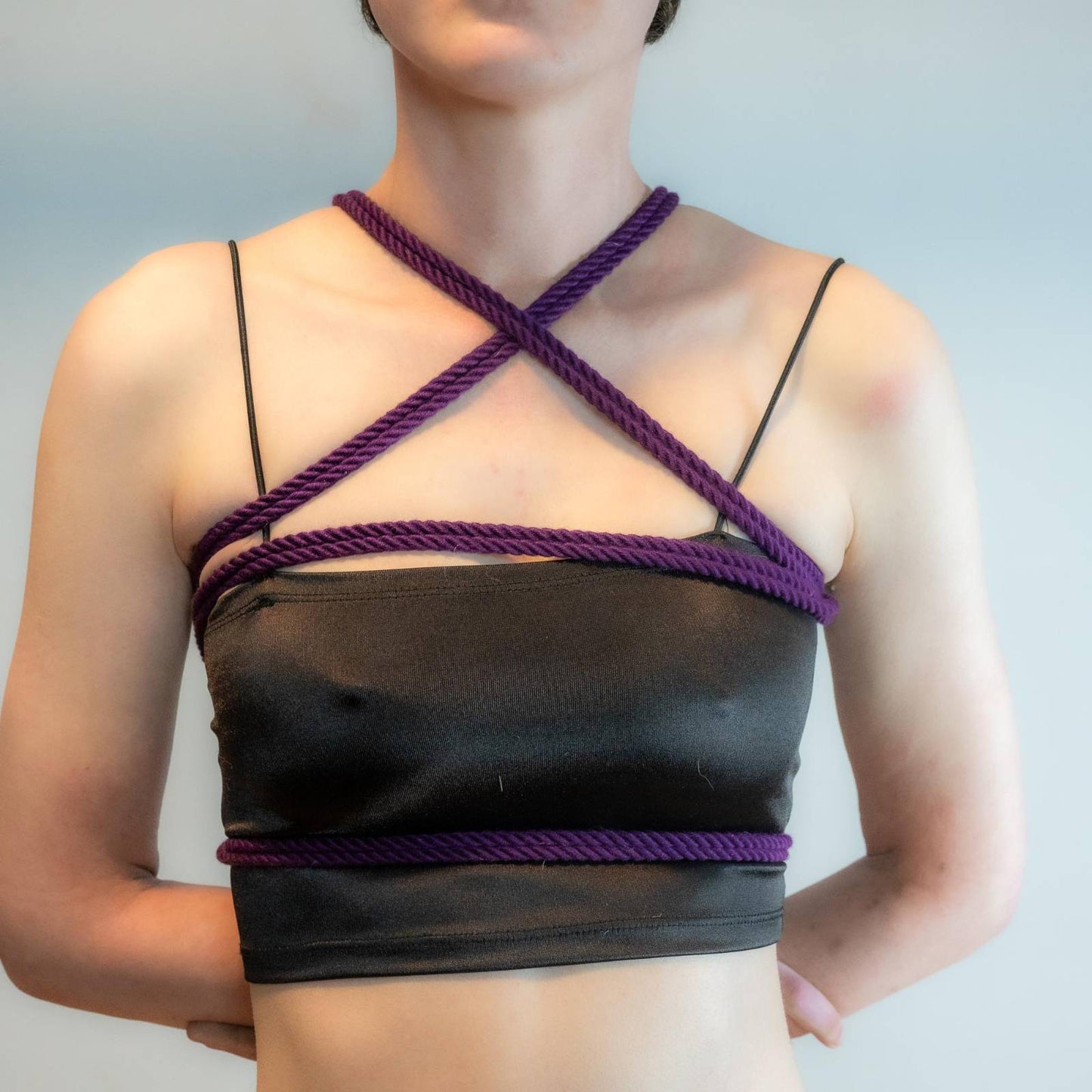 Galaxy Purple Bondage Rope in Bamboo - RebornRopes