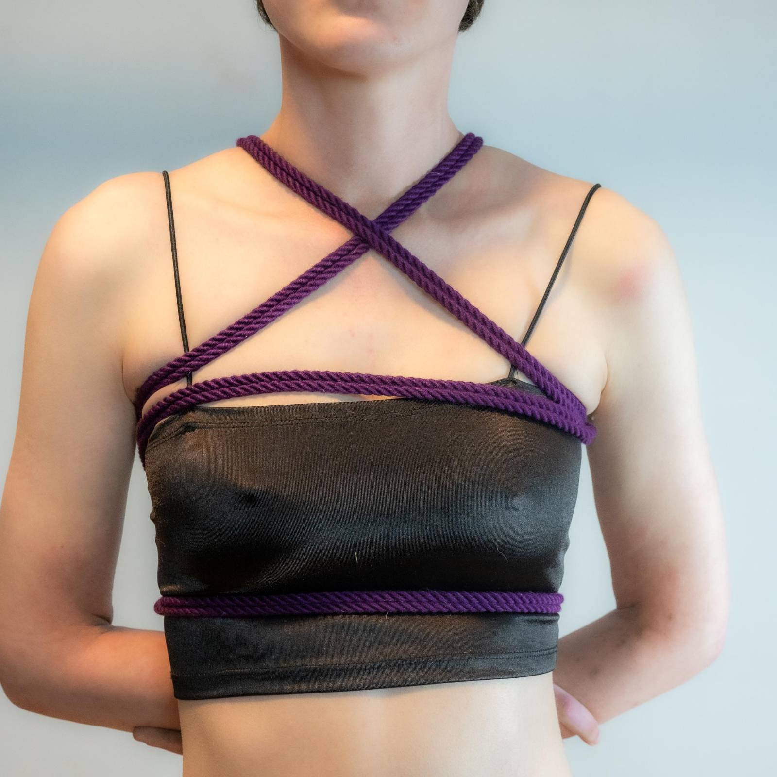 Galaxy Purple Bondage Rope in Bamboo - RebornRopes