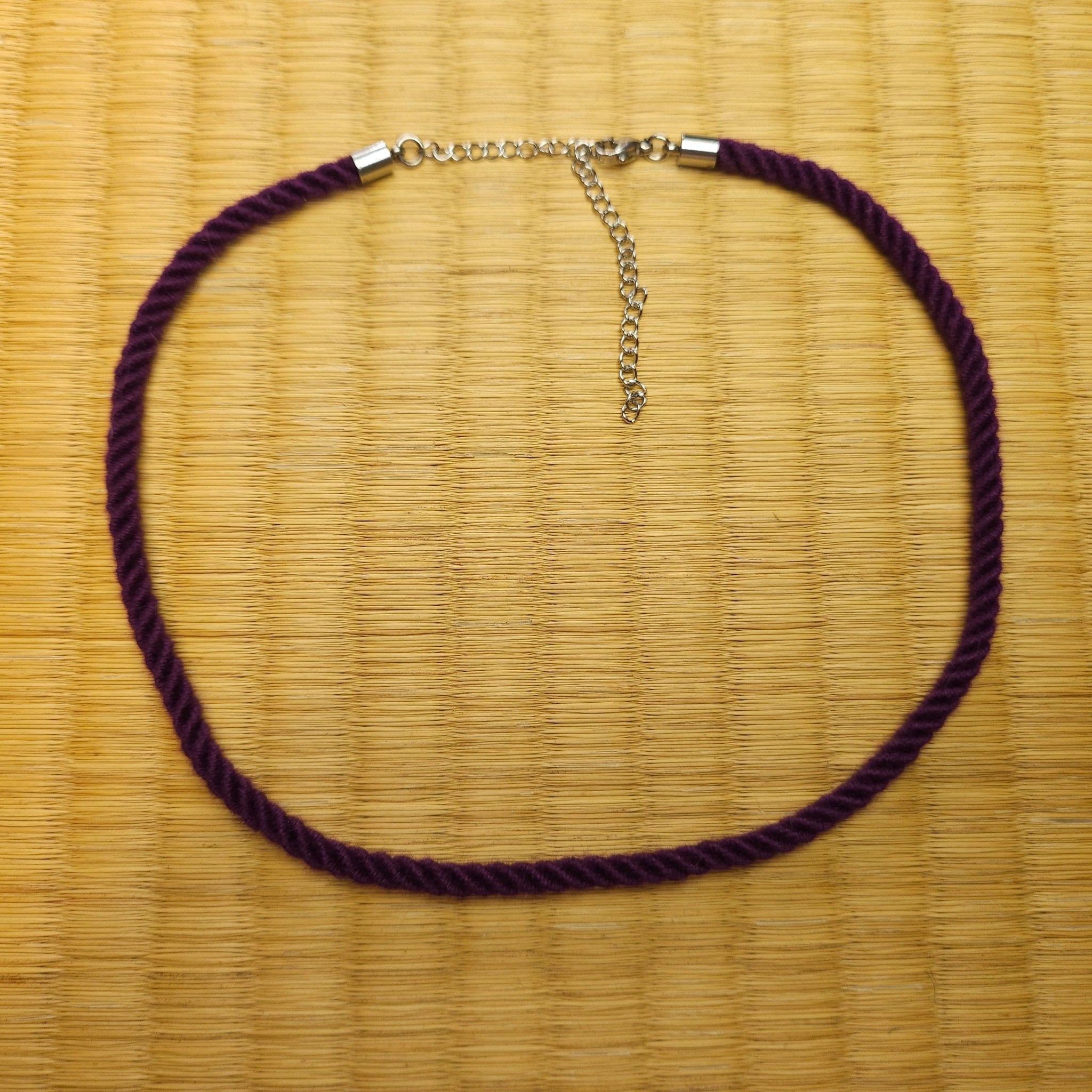 Galaxy Purple  Necklace / Collar made from Bamboo Shibari Rope