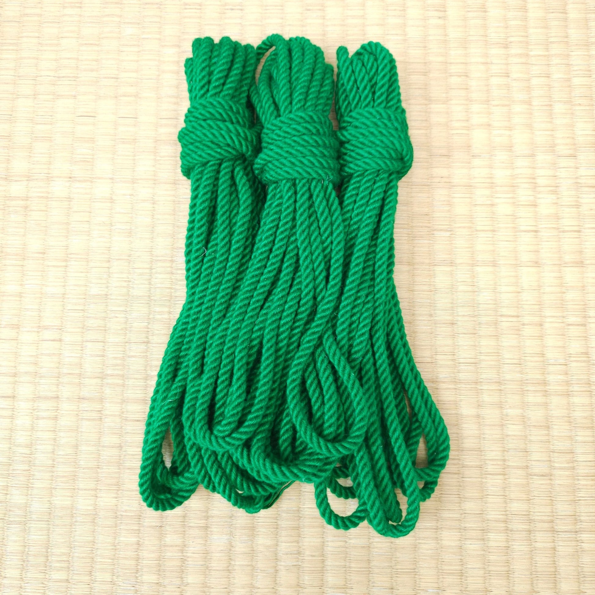 Kelly Green Bondage Rope in Bamboo - RebornRopes