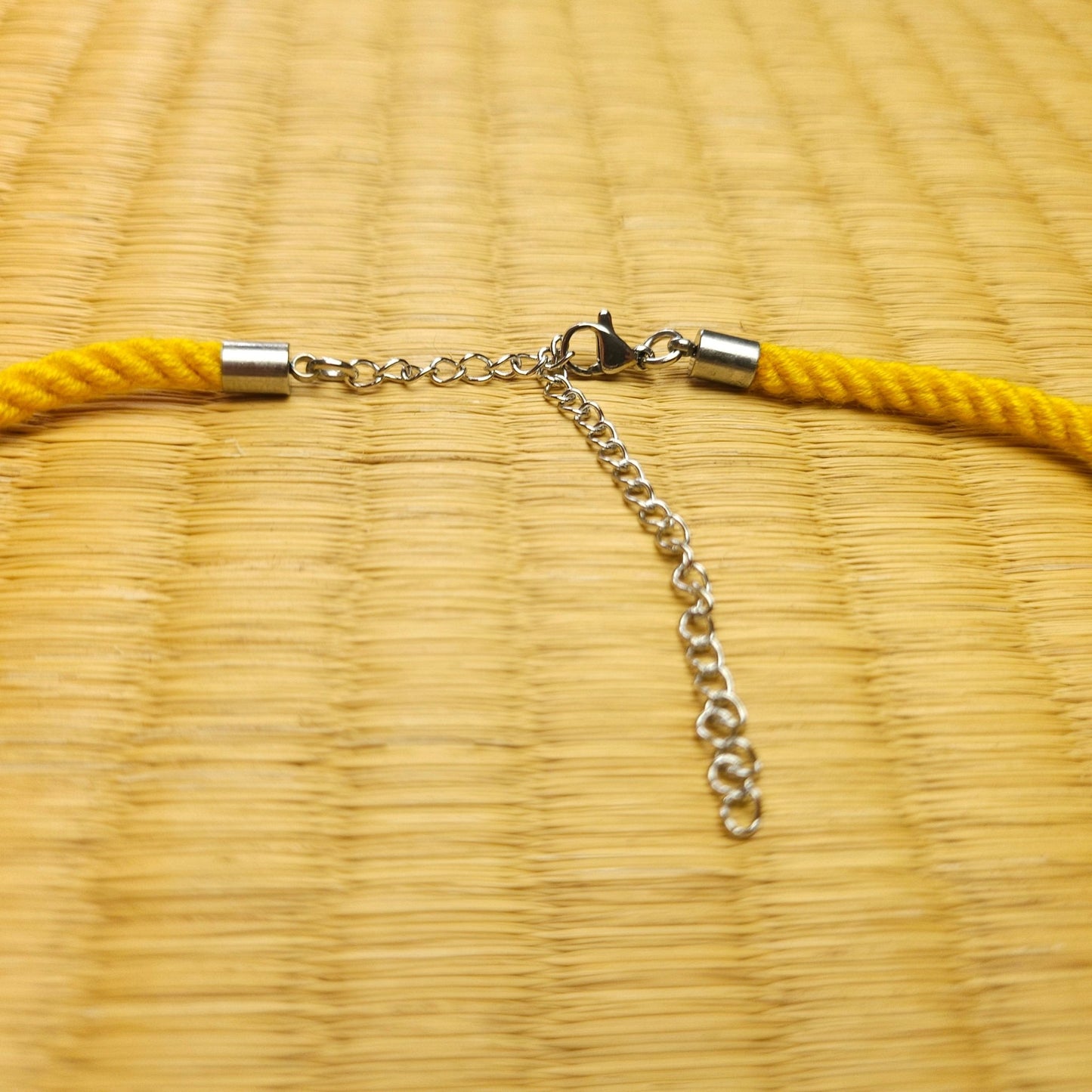 Mustard Yellow Necklace / Collar made from Bamboo Shibari Rope - RebornRopes