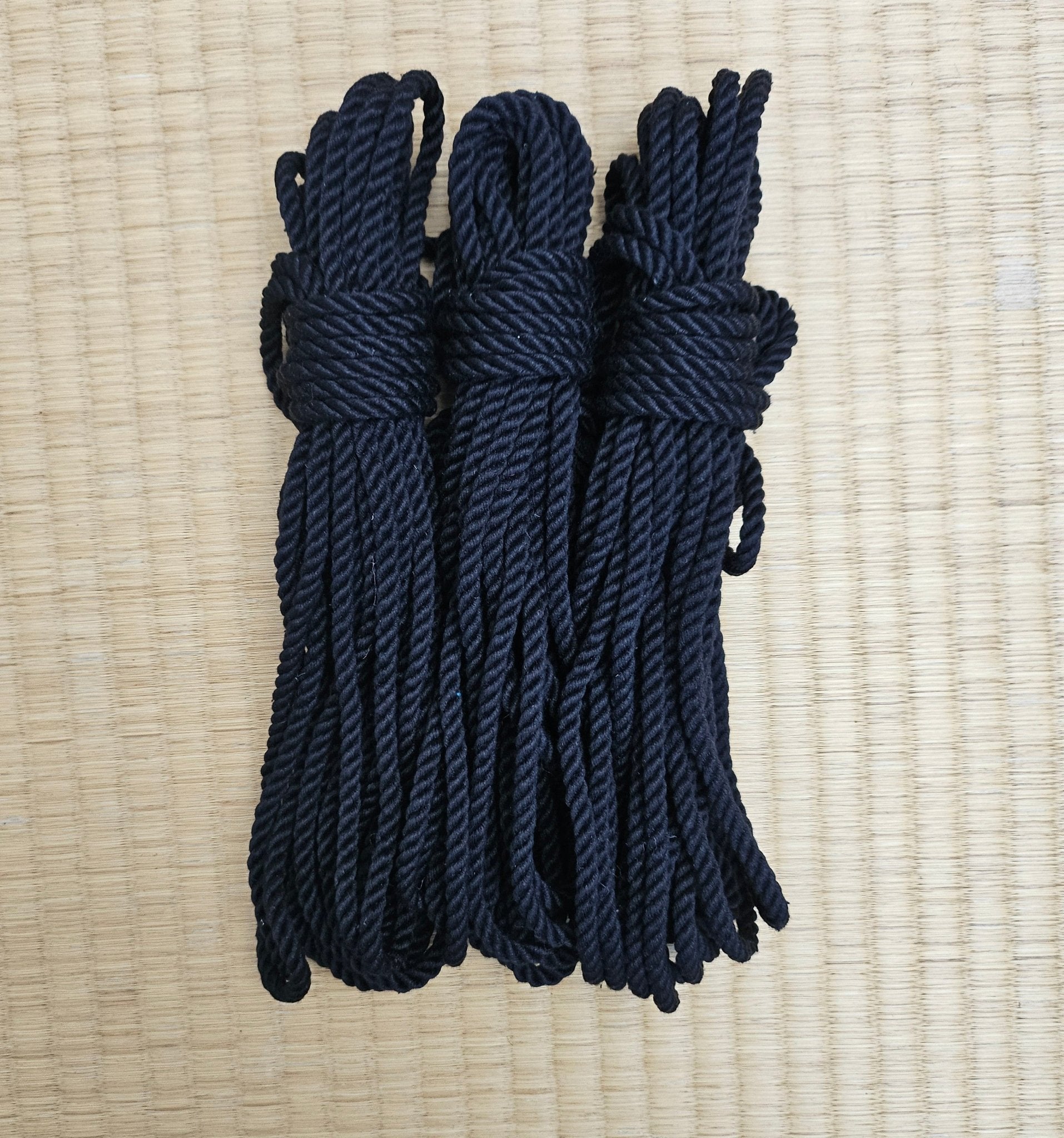 Pure Mulberry Silk Rope - "Raven Black" - Pure Luxury - RebornRopes