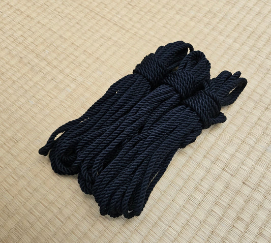 Pure Mulberry Silk Rope - "Raven Black" - Pure Luxury - RebornRopes