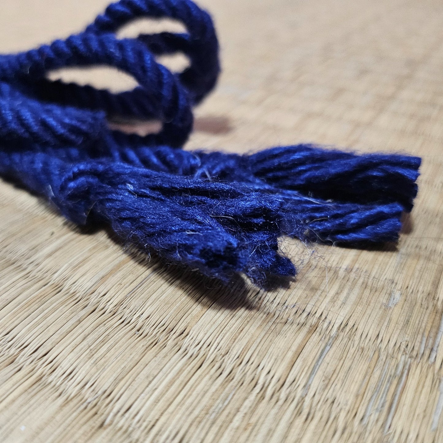 Regal blue real mulberry silk bondage rope - RebornRopes