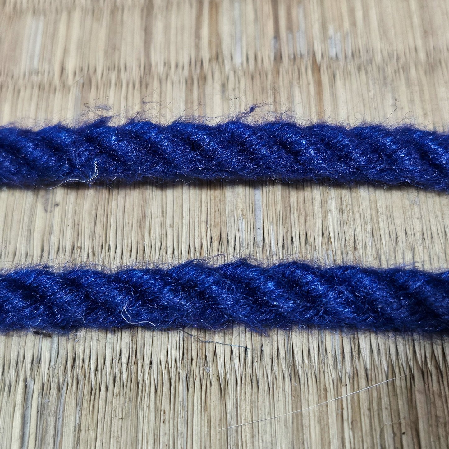 Regal blue real mulberry silk bondage rope - RebornRopes