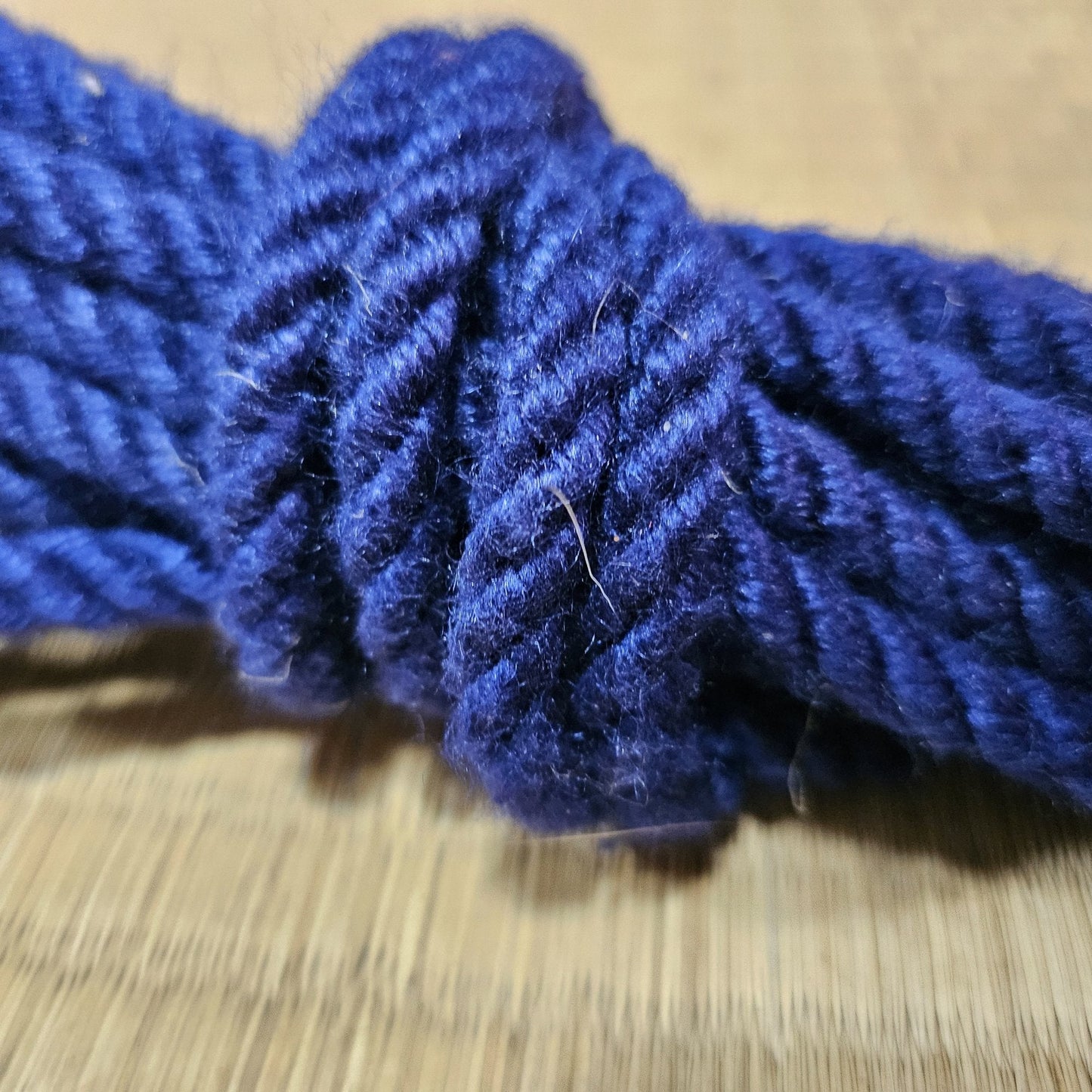 Regal blue real mulberry silk bondage rope - RebornRopes