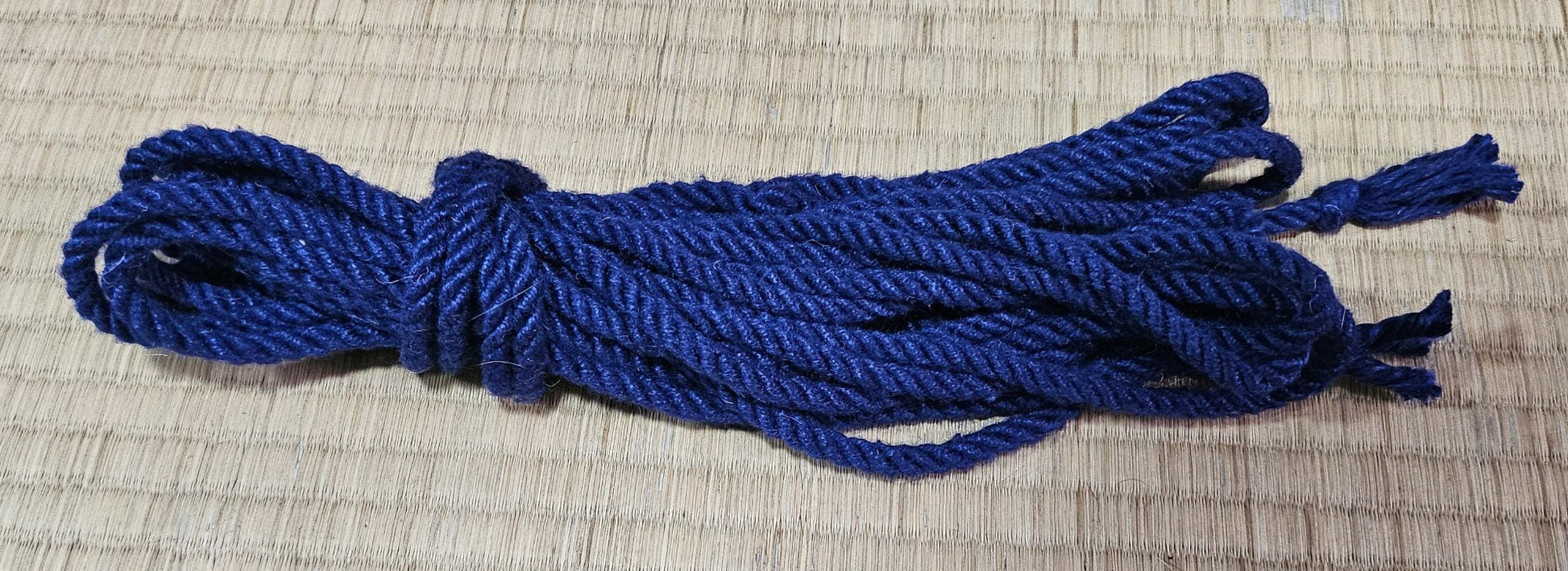 Regal blue real mulberry silk bondage rope - RebornRopes