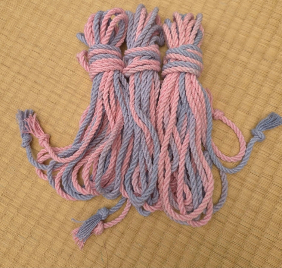 Shibari Rope. Hemp 'cotton candy' 8 meter (26ft)