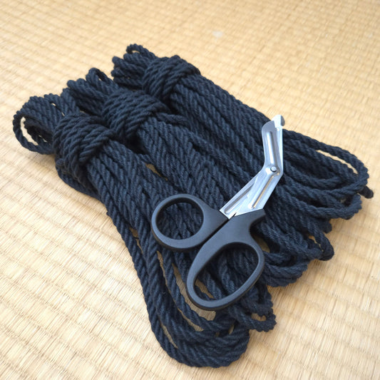 'Raven Black' Hemp bondage rope