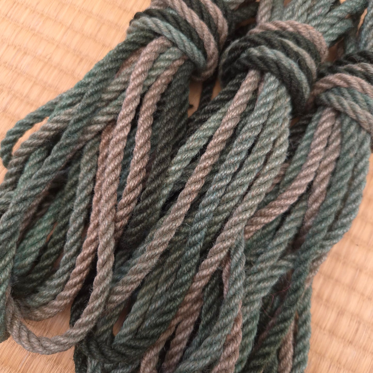 Green Ombre -  Jute shibari Rope
