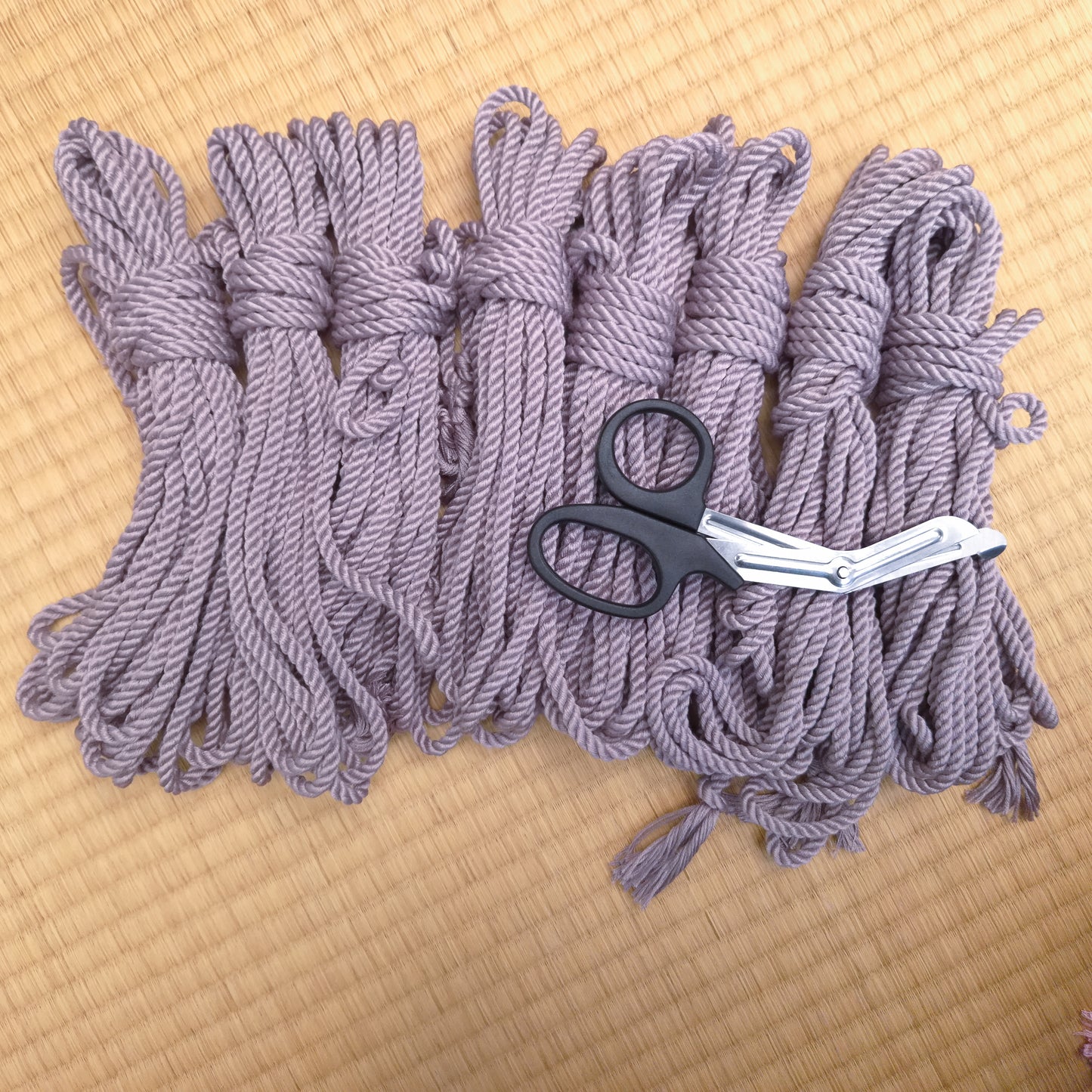 Pure Mulberry Silk Rope - "Night storm" - Pure Luxury