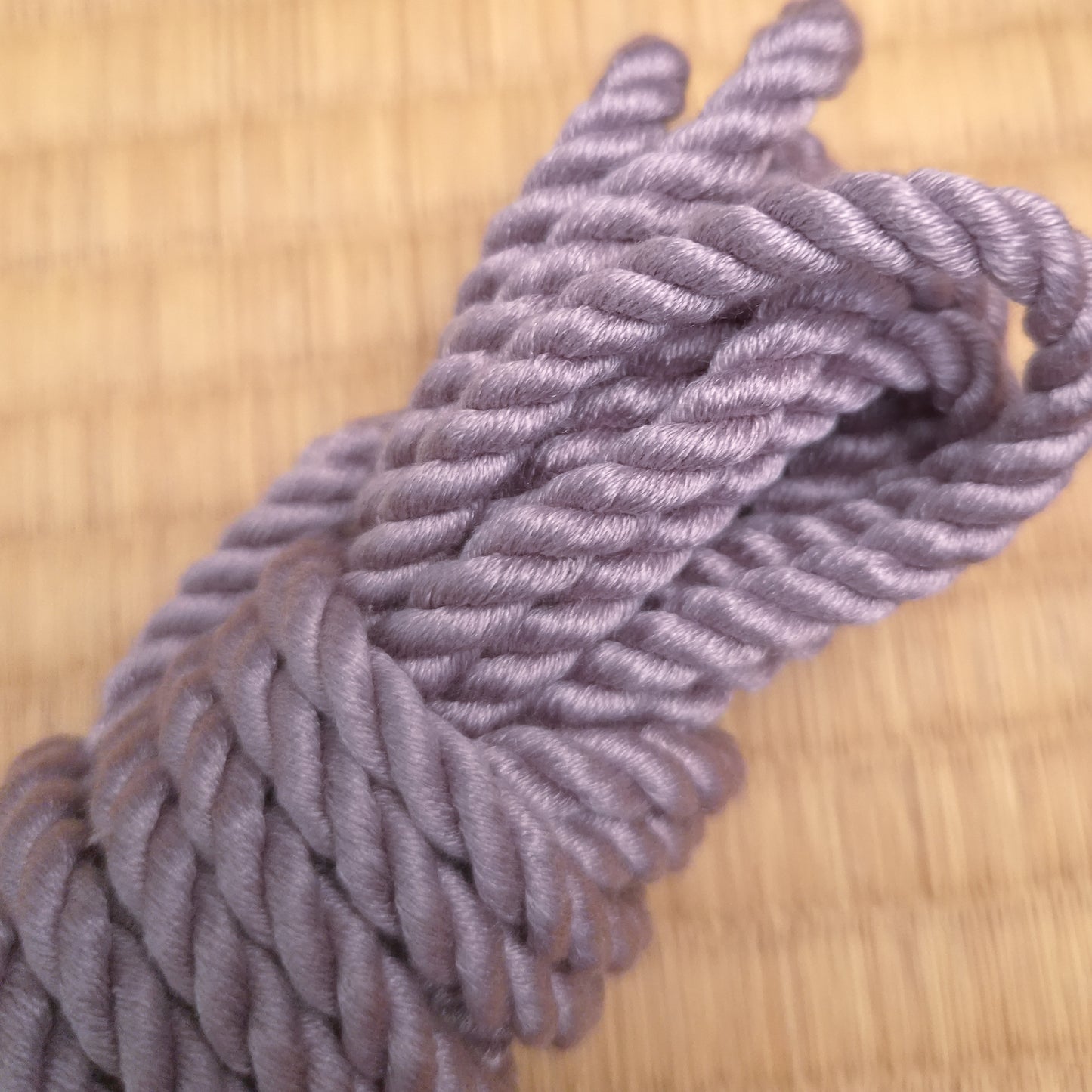 Pure Mulberry Silk Rope - "Night storm" - Pure Luxury