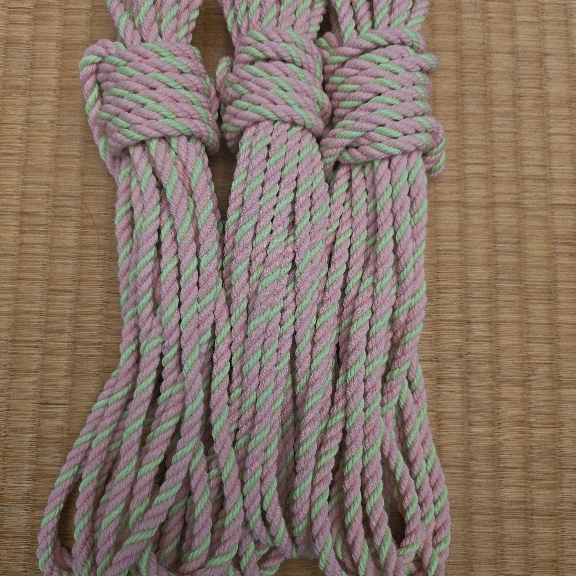 Strawberry and Lime Shibari UV Glow Rope - RebornRopes