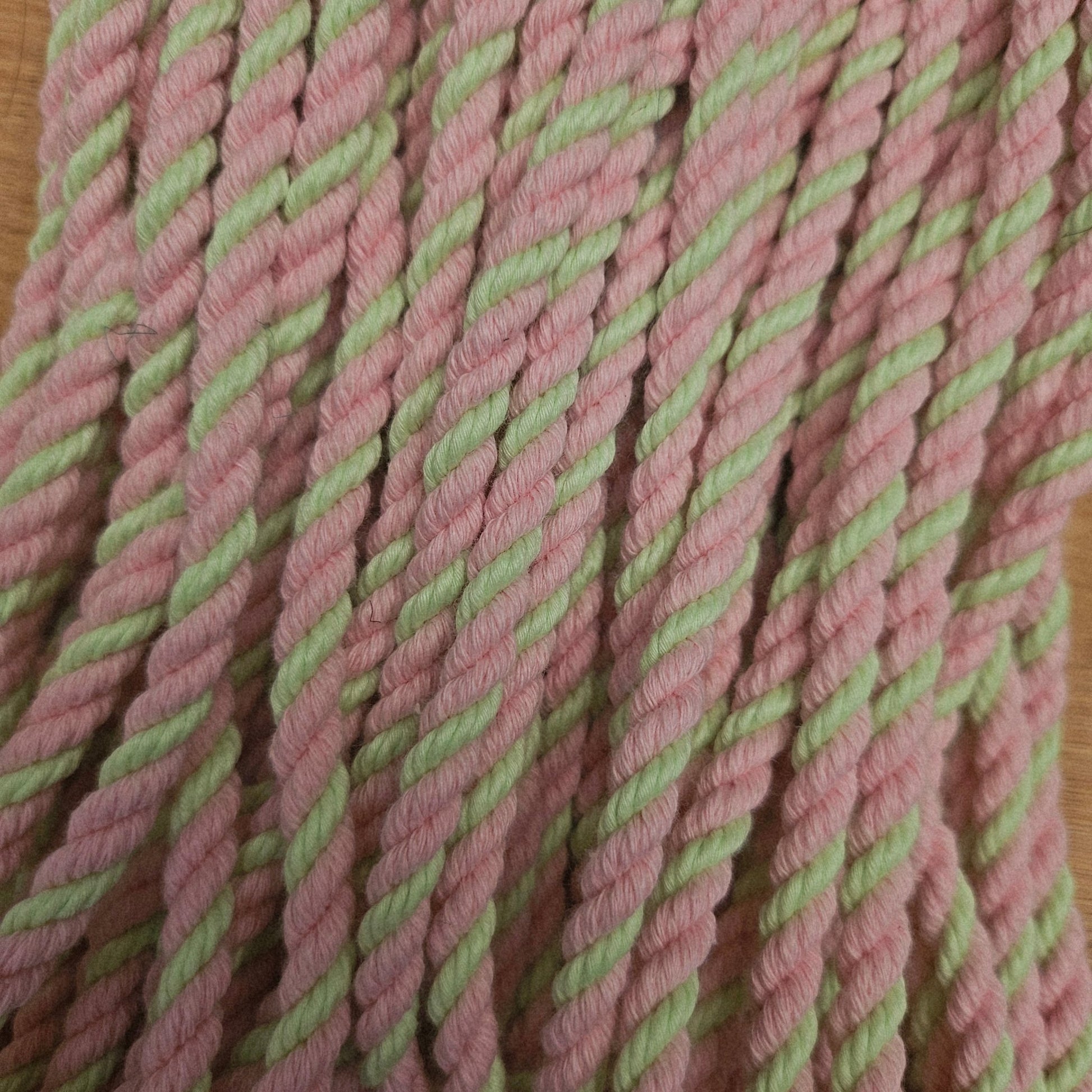 Strawberry and Lime Shibari UV Glow Rope - RebornRopes